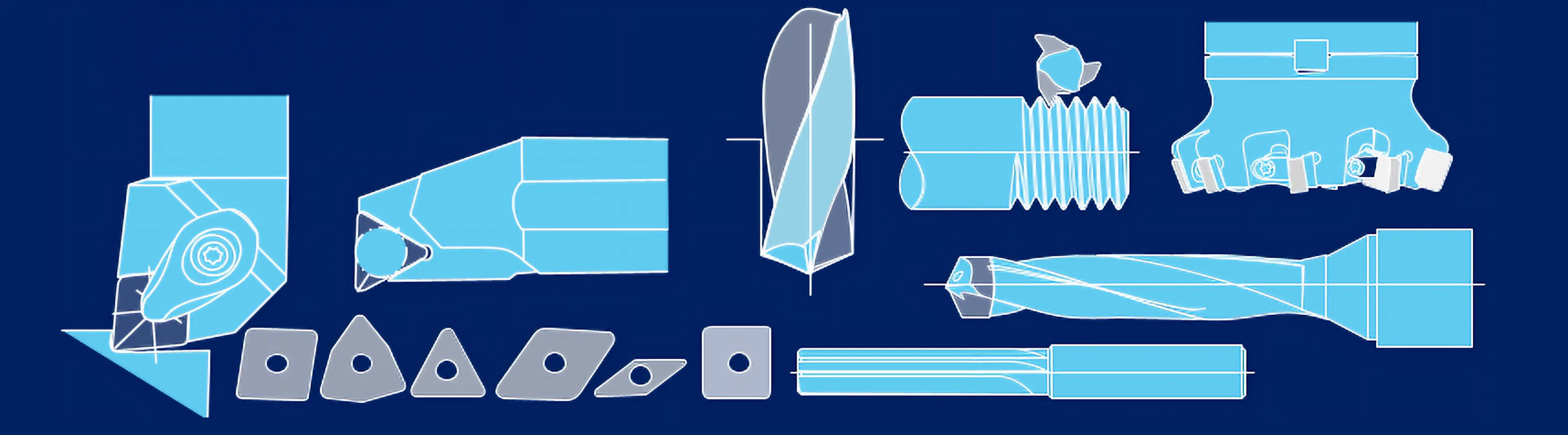 切削工具のテクニカルイラスト